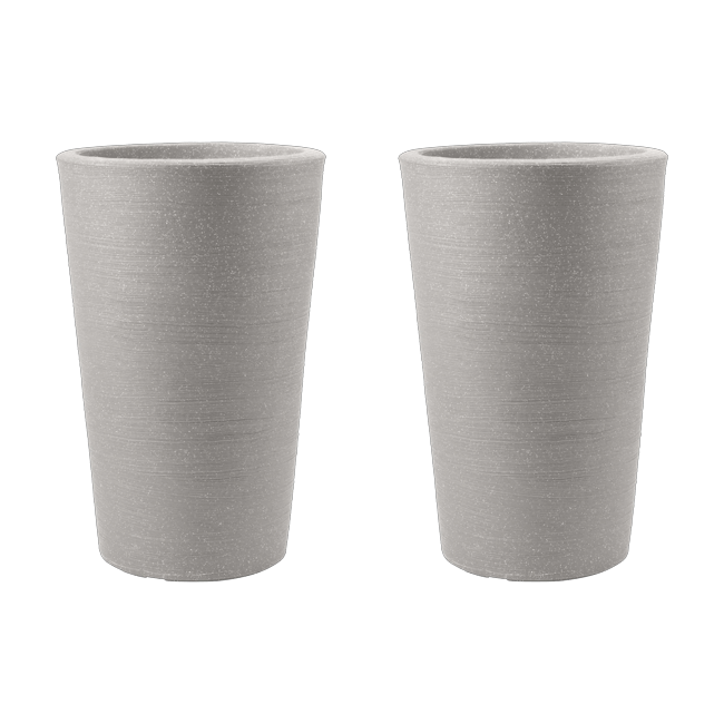 Varese Medium Planter 35cm Set of 2 - Alpine Grey