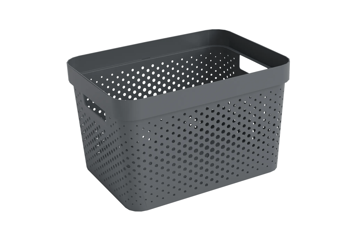 Infinity Dots Opbergmand 17L - Antraciet