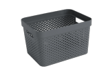 Infinity Dots Opbergbox 17L - Antraciet