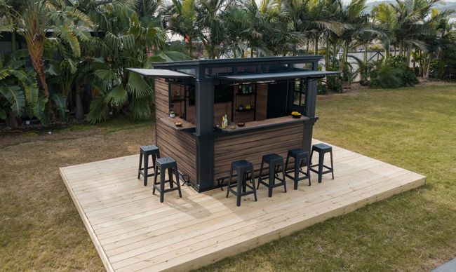 Signature Outdoor Garden Bar - Rosewood