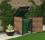 Hide Away 96 Gallon Single Trash Can Shed - Brown - Keter US