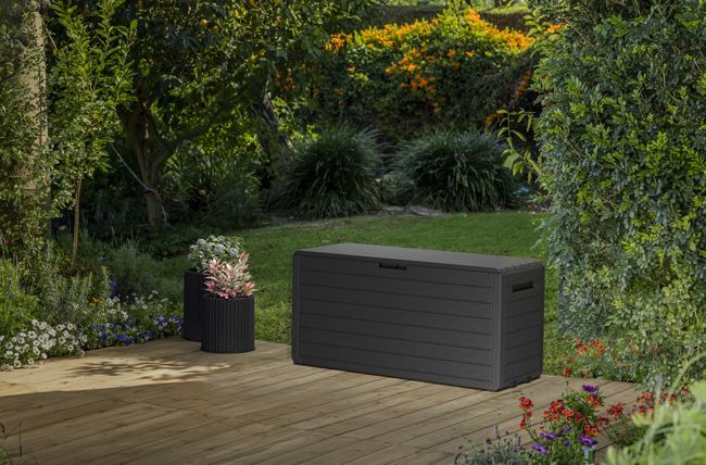 Atlas 71 Gallon Storage Deck Box Graphite - Keter US