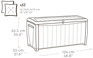Novel Opbergbox - 340L - Zwart