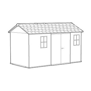 Signature Apex Shed 13x7.5ft - Rosewood