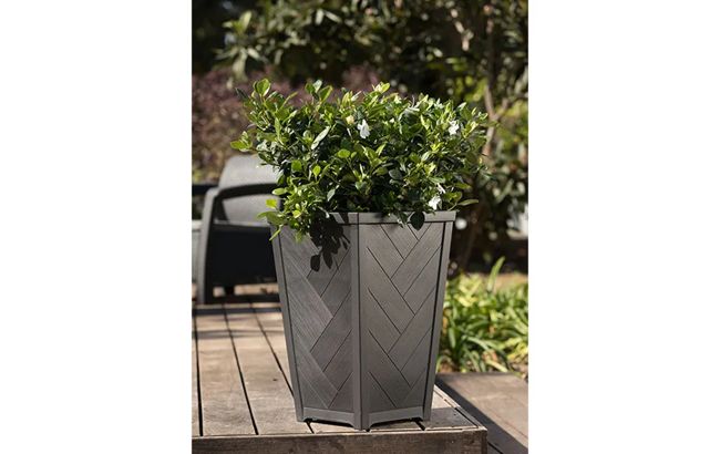 עציץ טזורו 37 ס"מ - חום thumbnail