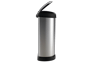 Decobin Push Prullenbak 40L - Zilver