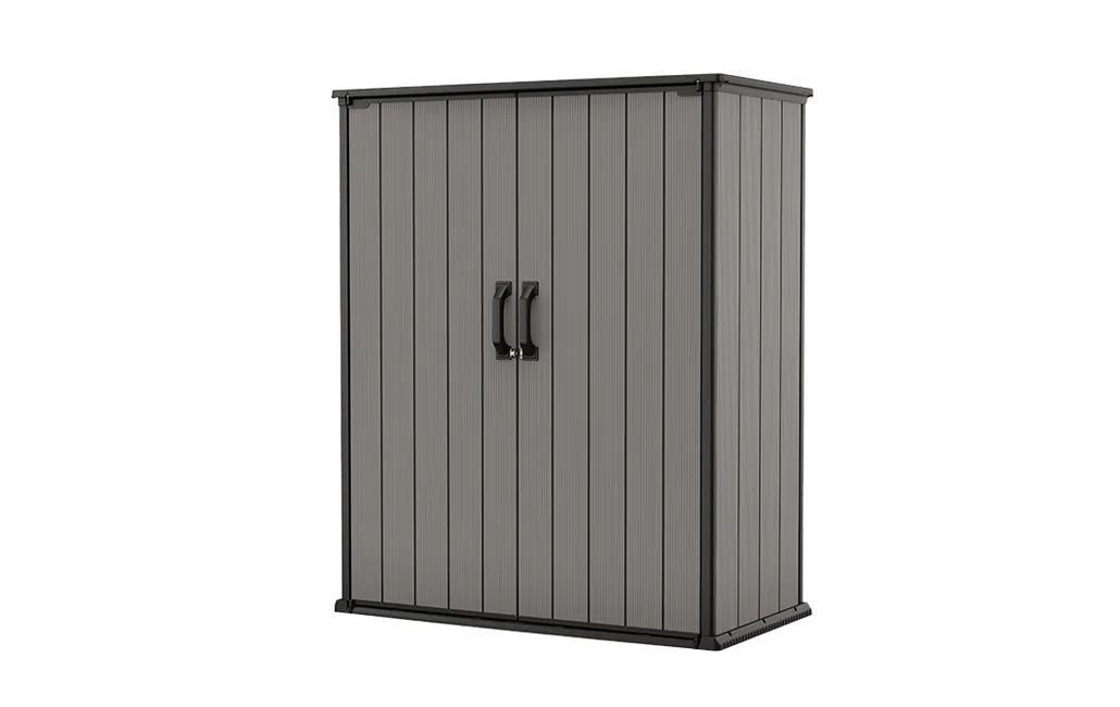 Premier Grey Tall Small Storage Shed - 4.6x2.4 Shed - Keter US