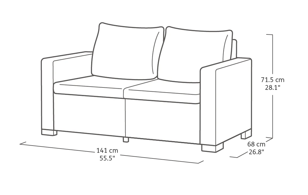 California 4 Seater Lounge set