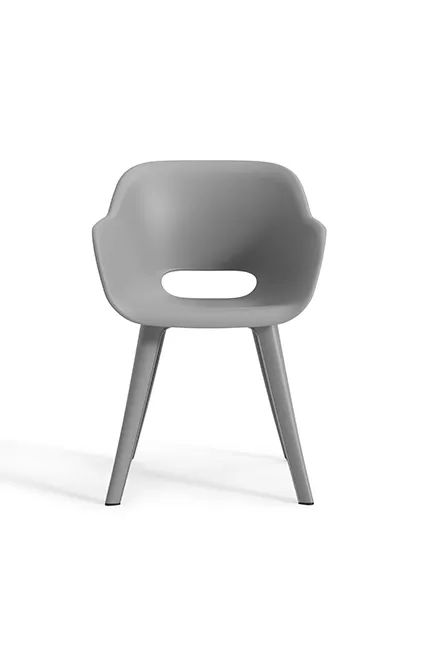 Akola Kuipstoel - set van 2 - 55x56x80cm - Grijs