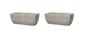 Cotswold Trough Planter 60cm Set of 2 - Limestone Grey