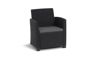 Mia 4 Seater Lounge Set With Storage Table - Grey