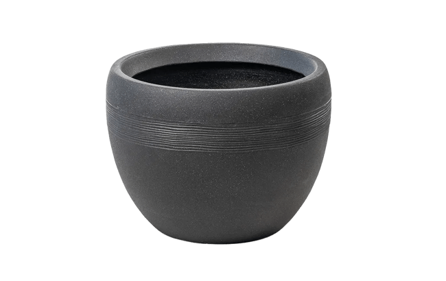  עציץ גליל נמוך - בזלת