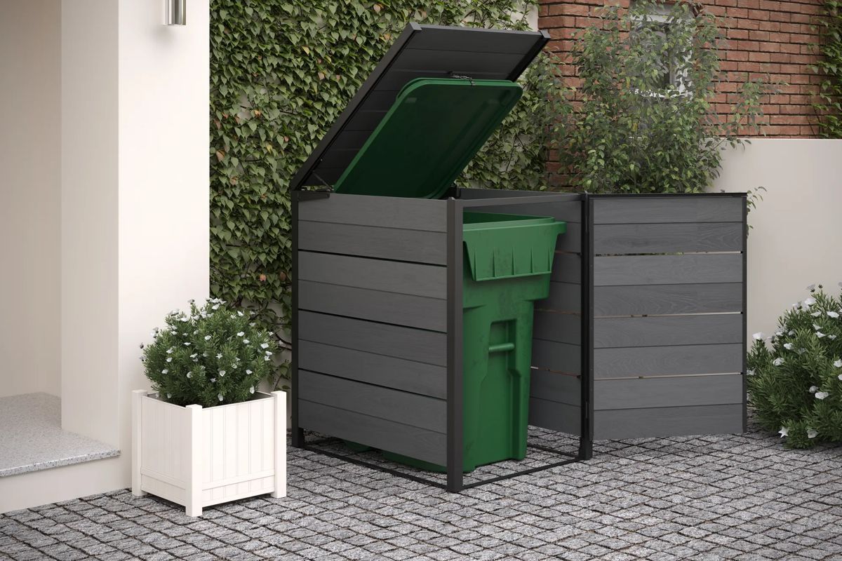 Contenedor de cubos Signature - 112,4 x 87,1 x 125,9 cm y 360L - Gris