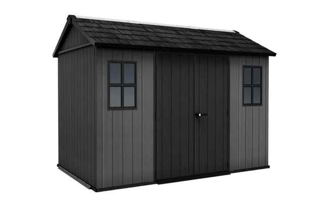 Achetez le cabanon de rangement Newton Plus 7,5 x 11 en graphite – Keter Canada
