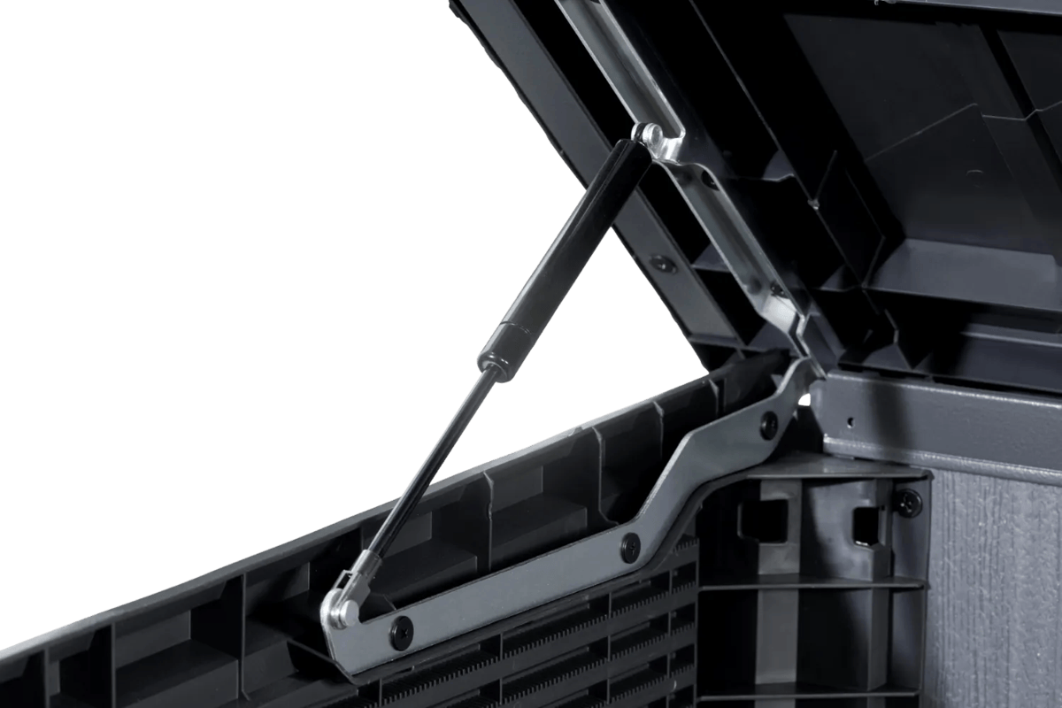 Cobertizo de exterior horizontal Cortina Mega - 190,5x109,3x132,5 cm y 2020L - Gris