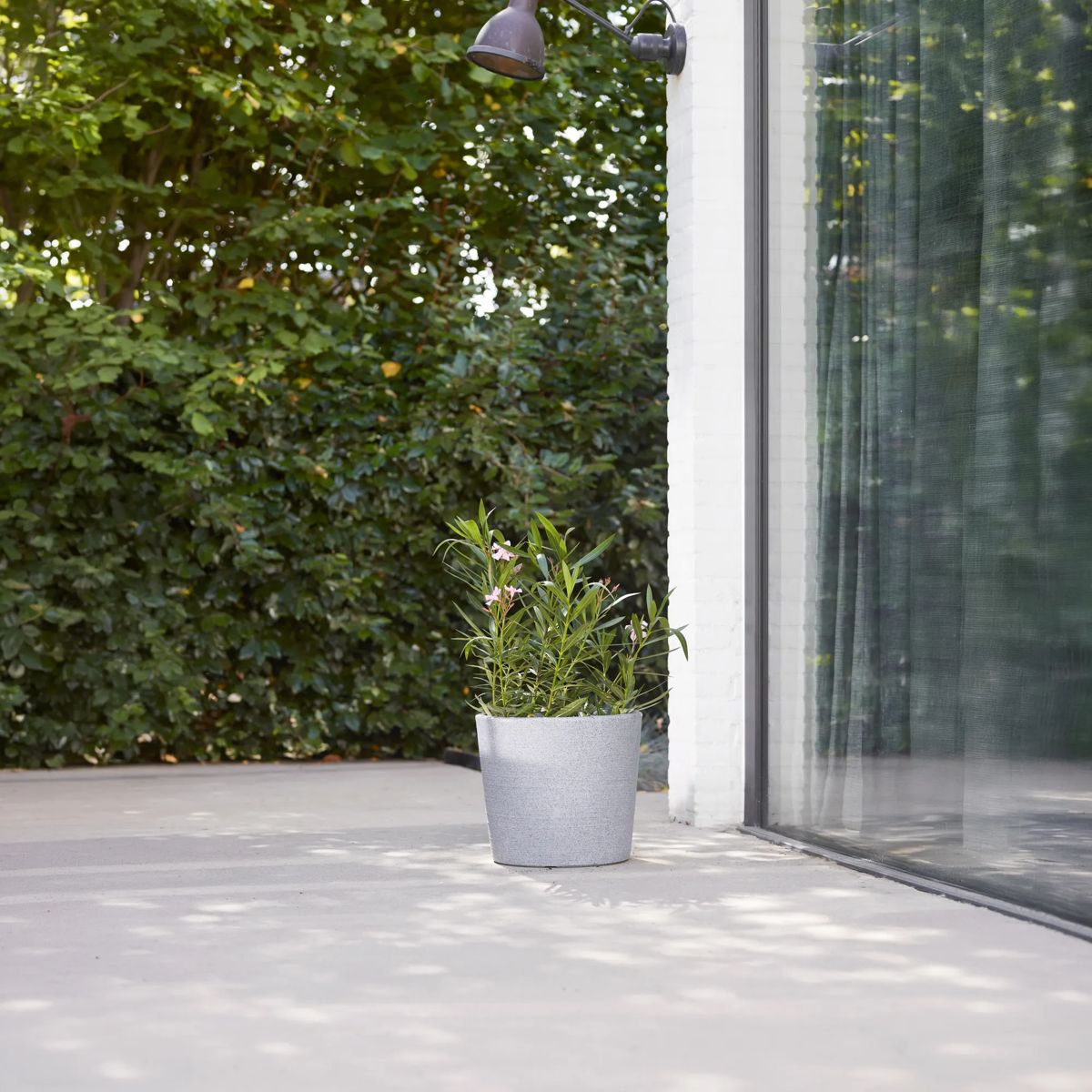 Varese Low Planter 40cm Set of 2 - Alpine Grey