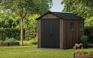 Apex 7.5x9 Storage Shed - חום אגוז