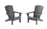 Troy Adirondack Tuinstoel - 81x80x96,5cm - Antraciet