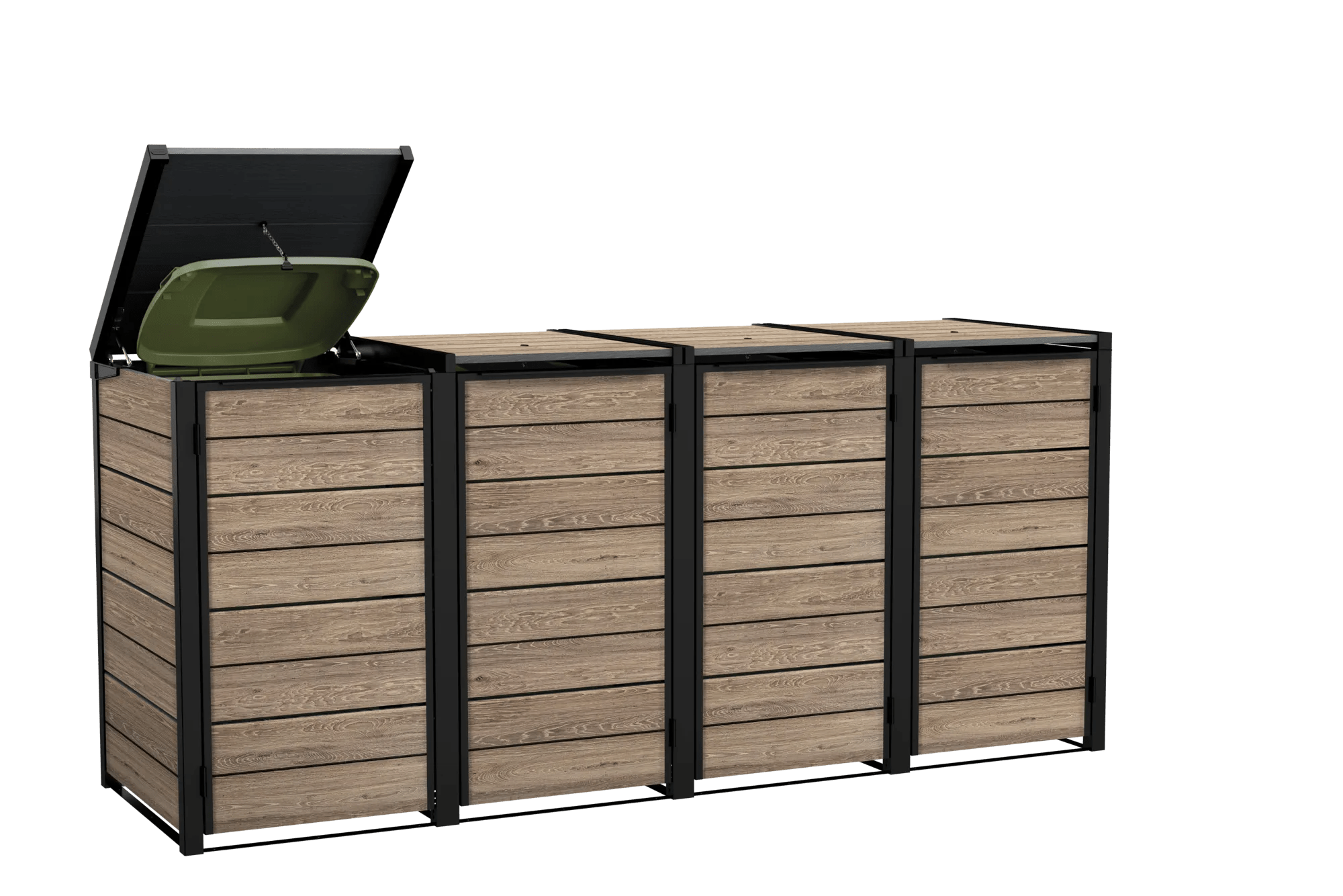 Signature Hide Away Containerberging - 4x240L - Ashwood