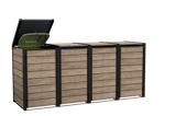 Signature Hide Away Containerberging - 4x240L - Ashwood