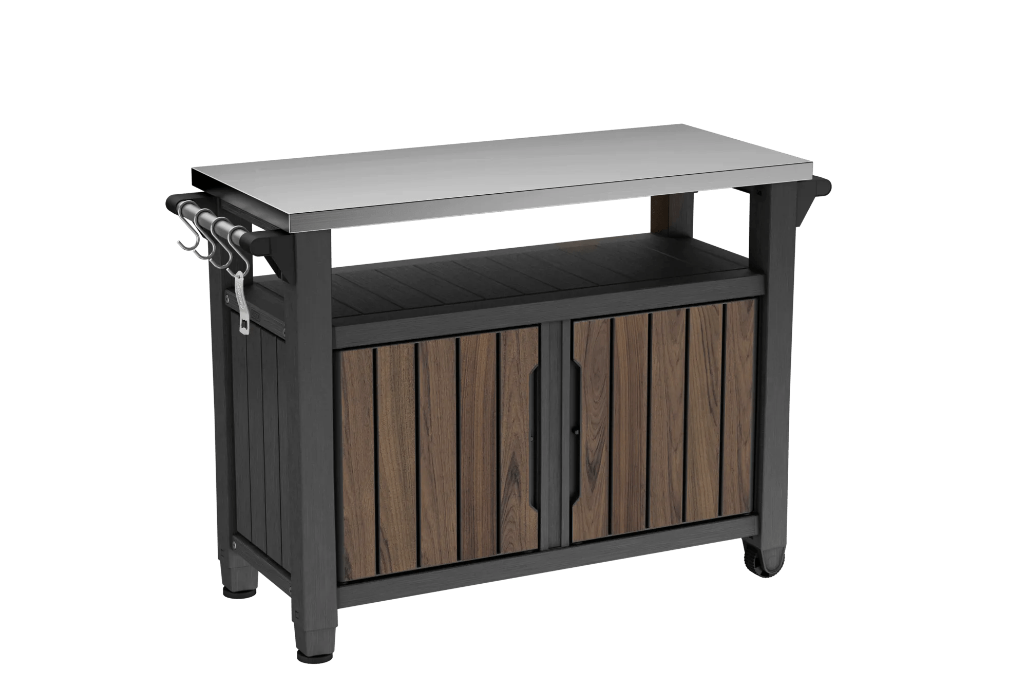 Signature Unity XL Outdoor Kitchen Cart with Storage - Rosewood Brown