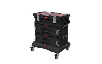 מערכת 4 מגירות וארגונית 22 קונקט - שחור - מערכת ניידת מודולרית Connect