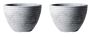 Honey Pot Low Planter 37cm Set of 2 - Alpine Grey