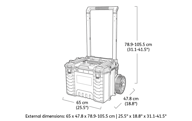 Système modulable 3-en-1 ROC Pro - Noir