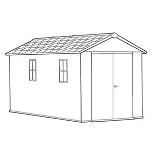 Large Sheds -  Newton Plus Shed 7.5 x 15ft - Keter US