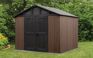 Abri de jardin Stronghold 108 - 7,7m2 - Marron Aspect Bois