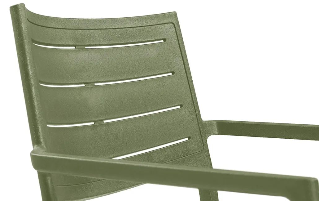 Metaline Chair, Set of 4 - Olive Green