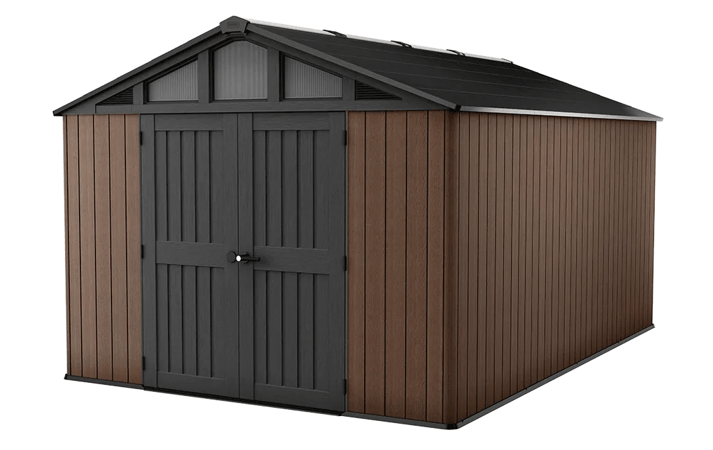 Abri de jardin Stronghold 1015 - 12,5 m2 - Marron Aspect Bois