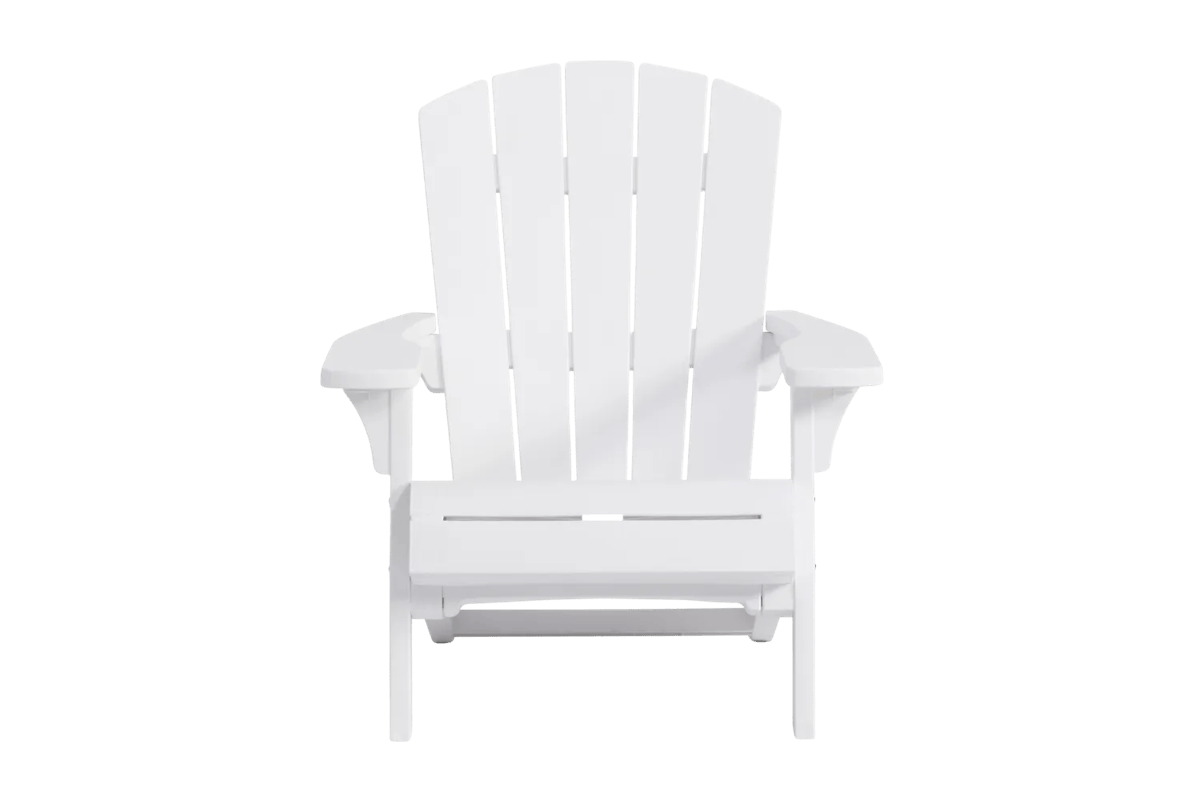 Sillón de exterior Troy Adirondack 80,5x96,5x93 cm - Blanco