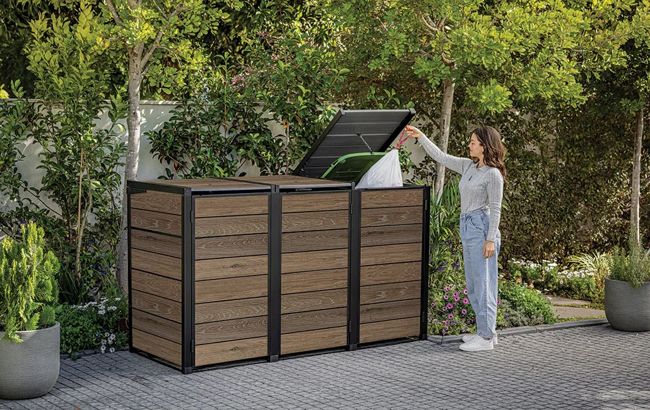 240L Bin Hideaway Extension - Walnut Brown