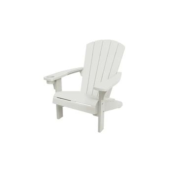 Sillón de exterior Alpine Adirondack 80x93x93 cm - Blanco - Sillones de jardín