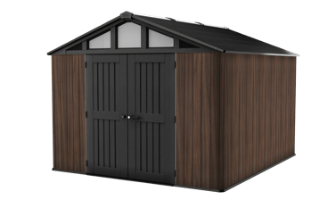 Signature Summit 10x11.5ft Shed - Rosewood - Large Sheds