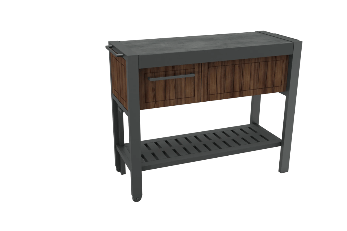 Outdoor Extendable Prep Table - Rosewood Brown - Keter Canada