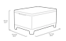 Conjunto de exterior de 4 plazas Scandi con mesa de almacenamiento - 