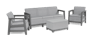 Scandi Linea 5 Seater Lounge Set with Storage Table