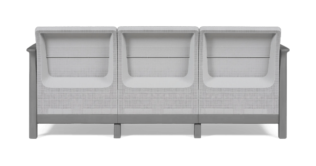 Scandi Linea 3-zits Loungebank - Lichtgrijs
