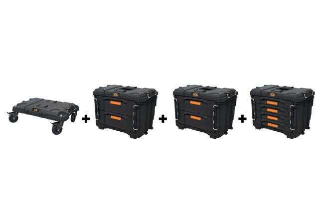 עגלת כלים ניידת מקצועית + 8 מגירות ROC
