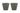 Piazza Square Planter 34cm Set of 2 - Marble Green