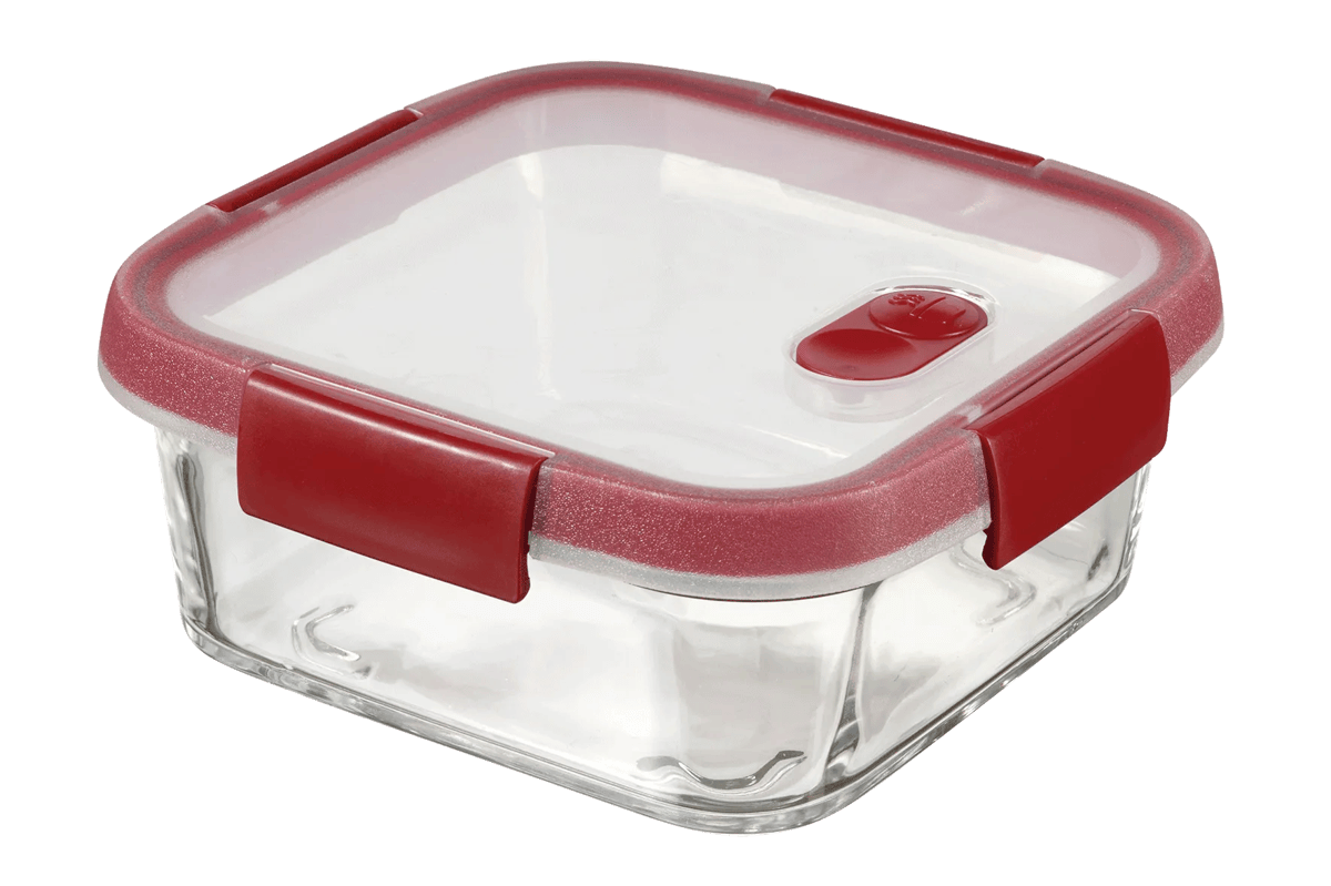 Smart Cook Vershoudsdoos 0,7L - Transparant/Rood