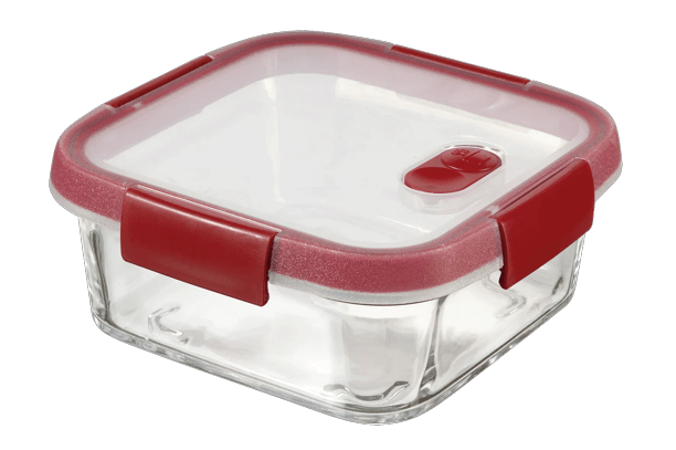 Smart Cook Vershoudsdoos 0,7L - Transparant/Rood - Keuken en koken