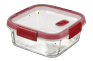 Smart Cook Vershoudsdoos 0,7L - Transparant/Rood