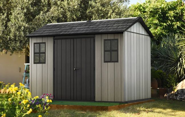 Oakland Gerätehaus 1175  - 350x230x253cm - Graubraun