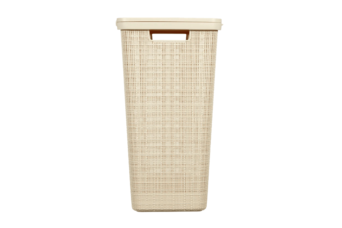 Jute Wasmand 58L - Wit
