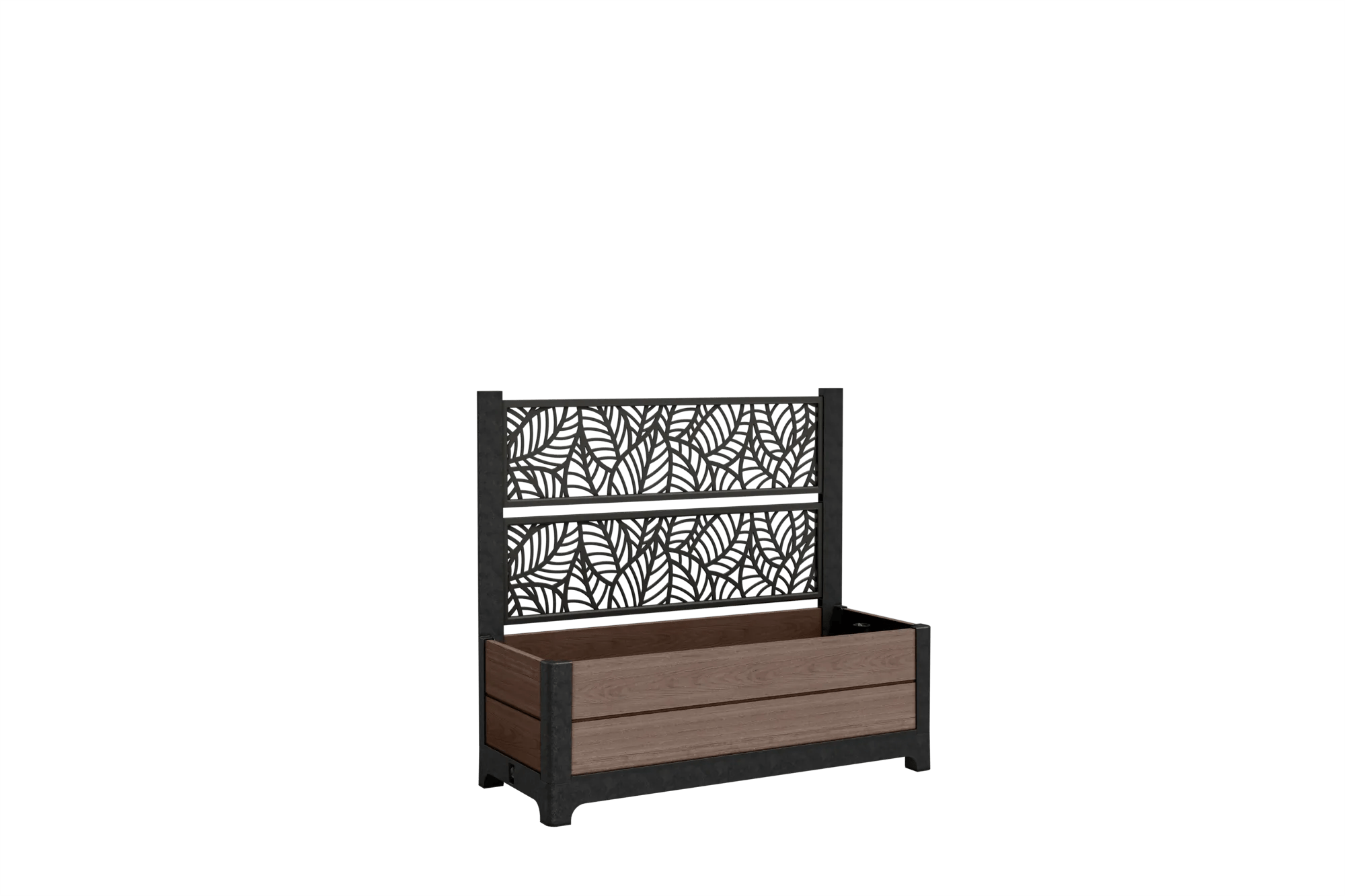 Tulip 26 Gallon Privacy Screen Planter - Brown