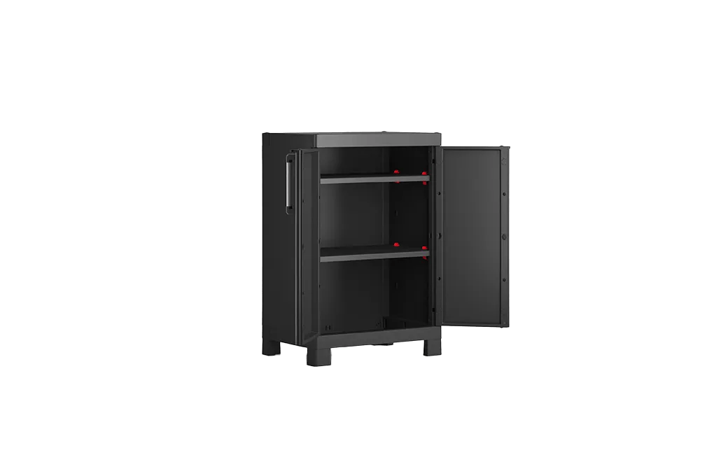 Armoire basse Detroit - 65x45xH97 cm - Noir