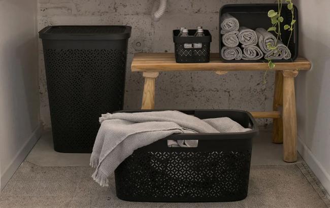 סל כביסה טרצו 47 ליטר - שחור thumbnail